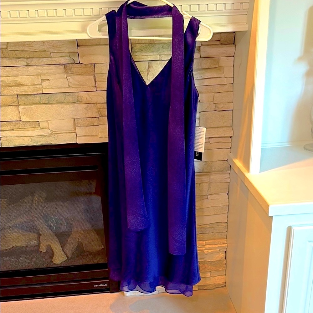 Vintage Silk Dress and Matching Scarf